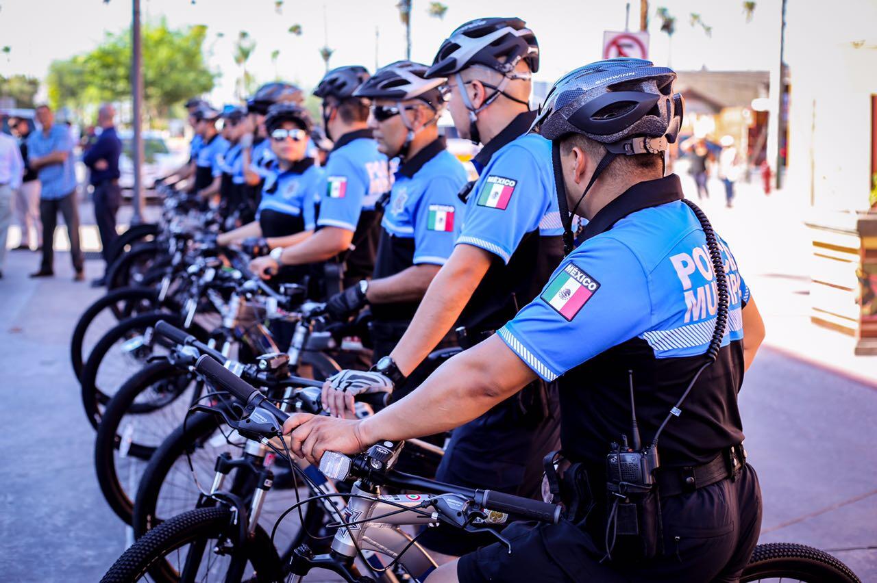 Refuerzan seguridad del Centro Histórico con policía ciclista