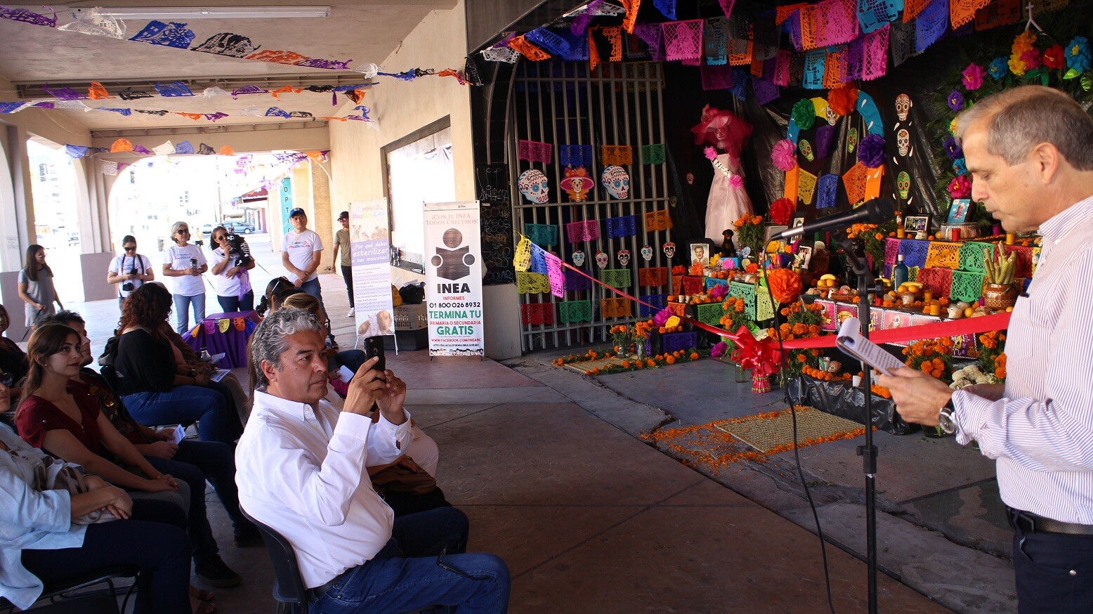 Inauguran Altar de Muertos en el Centro Histórico de Mexicali