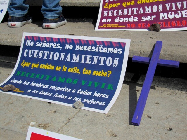 Protestan contra feminicidios; buscan cohesión de agrupaciones
