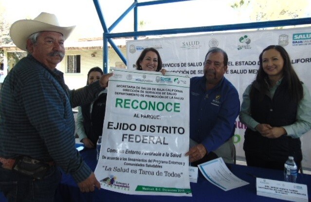 Certifican entornos saludables a ejidos D.F. y Colima