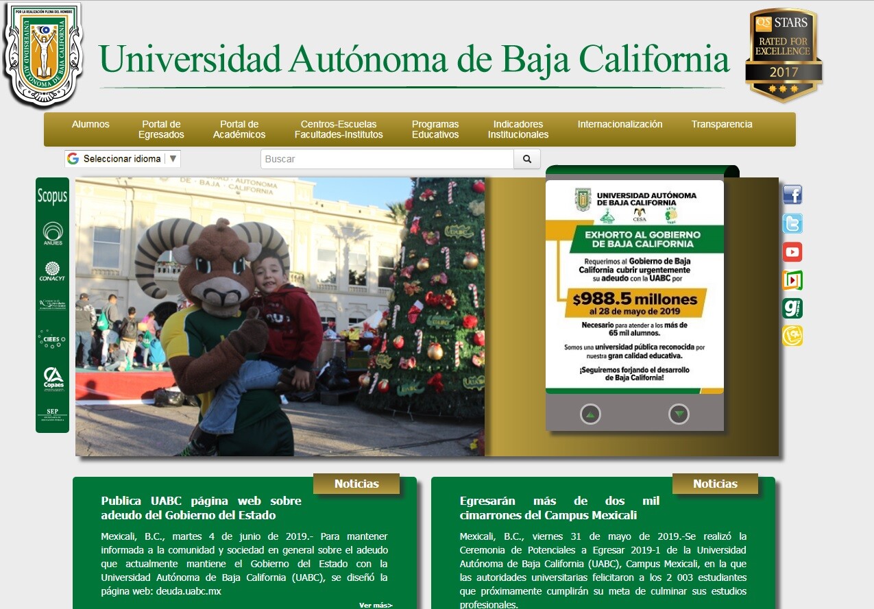 Con página web la UABC exige el pago al Gobierno de Kiko Vega