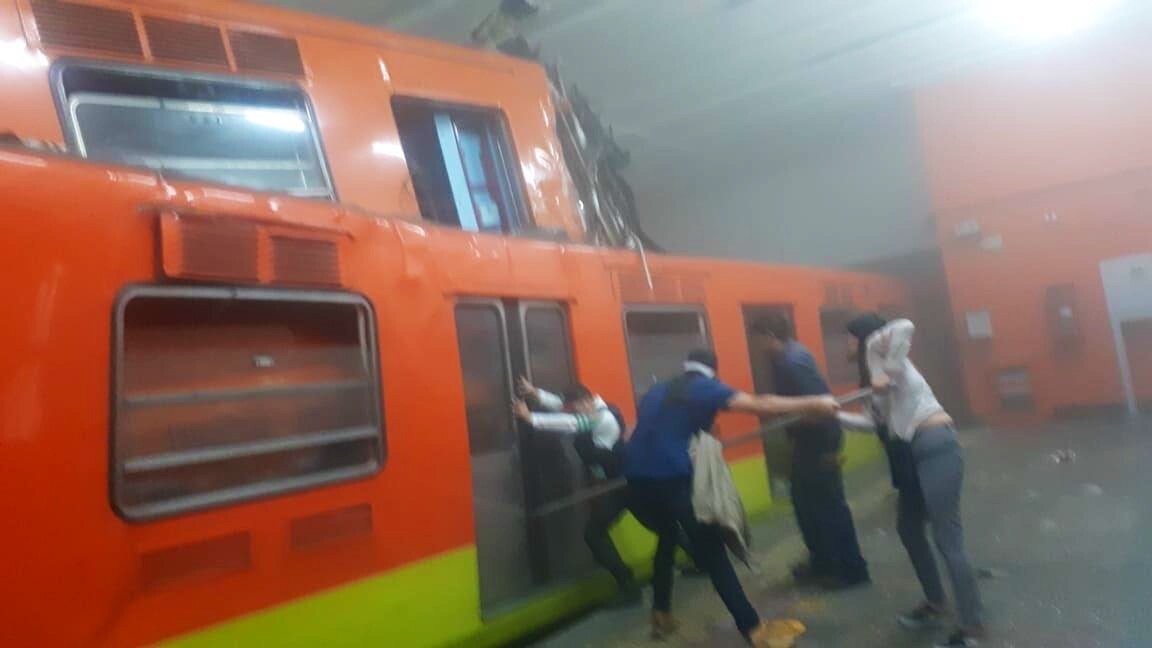 41 heridos y un muerto en choque de trenes del metro