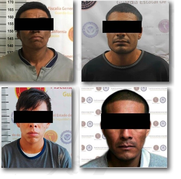 Cuatro sujetos acusados de robo, tras las rejas