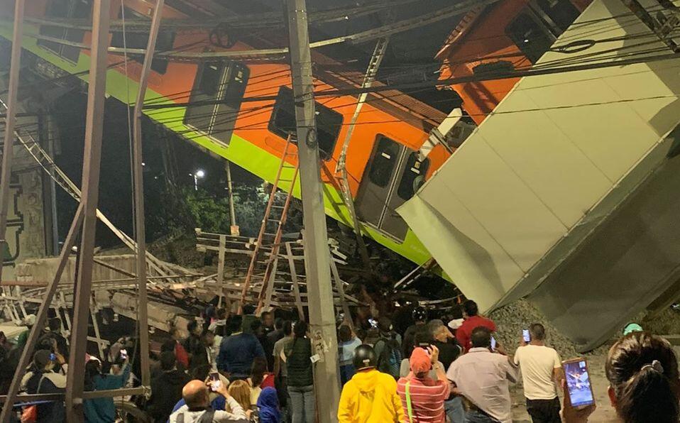 Mueren 23 personas al colapsar línea 12 del metro