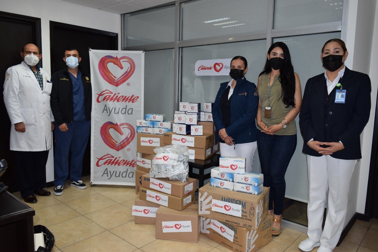 Caliente entrega donativo a pacientes del HG de Tijuana