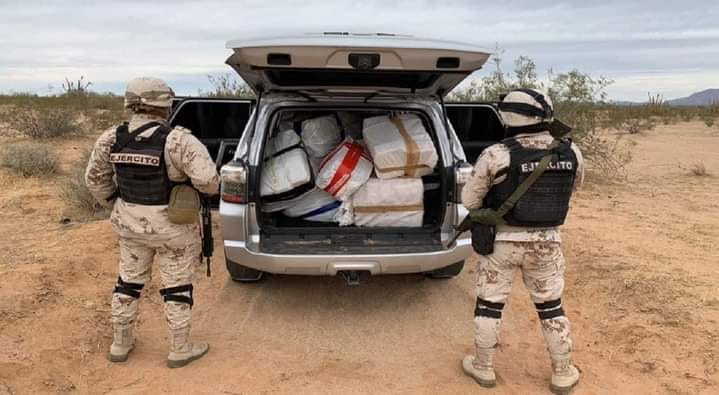 Detecta Sedena avioneta cargada con droga; la abandonan en Sonoyta