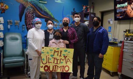 Nataly recibió su última quimio en el Hospital de Tijuana