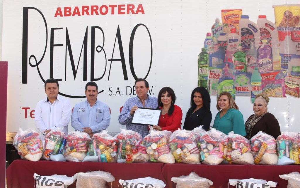 Rembao dona alimentos al DIF Mexicali