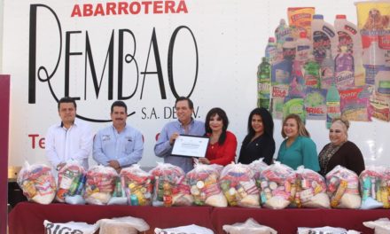 Rembao dona alimentos al DIF Mexicali