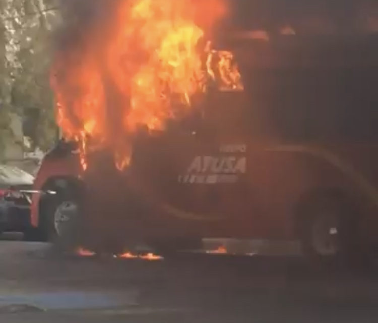 Incendian camiones en BC; en Mexicali intenso operativo