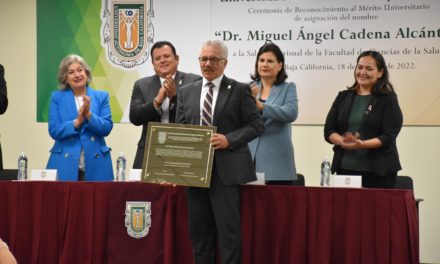 UABC rinde homenaje al Doctor Miguel Ángel Cadena Alcántar