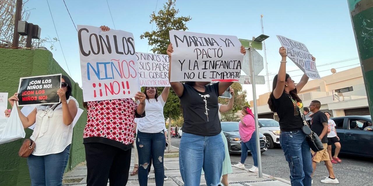 Mexicalenses exigen: “¡Con los niños no!”